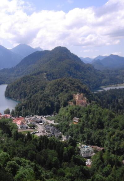 Blick von der Jugend auf Hohenschwangau