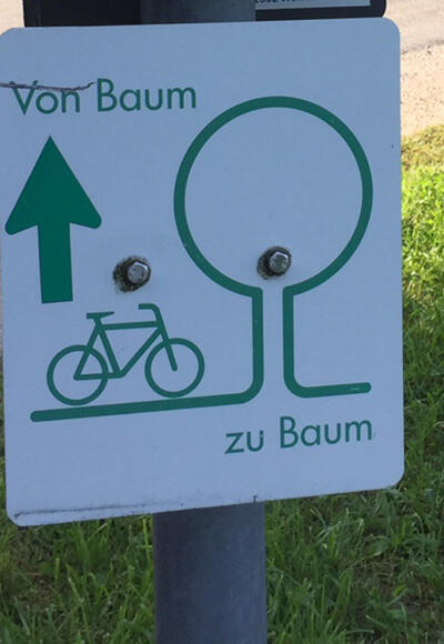 Radbeschilderung - Baum zu Baum Touren