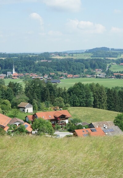 Blick auf Frasdorf hinunter