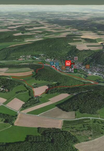 Wanderung in der Fränkischen Schweiz: zum Frauenstein ~ oberhalb von Muggendorf