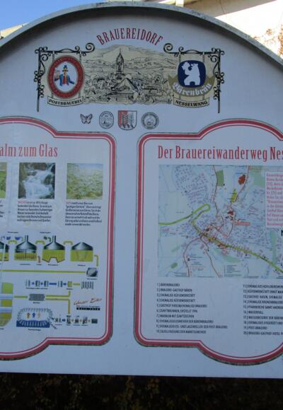 Informationstafel Brauereiwanderweg Nesselwang