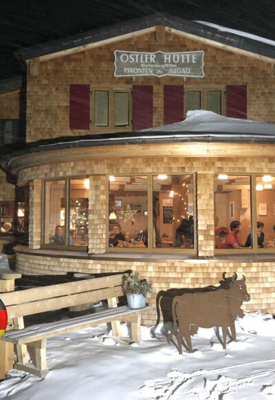 Ostlerhütte 27.12.2017 Flagge