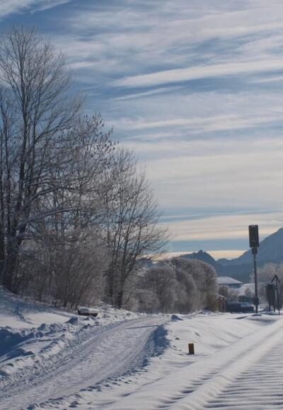 Am Ortsausgang von Nesselwang im Allgäu