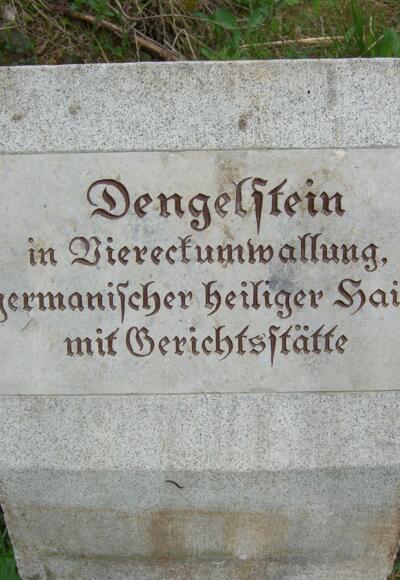 Tafel am Dengelstein