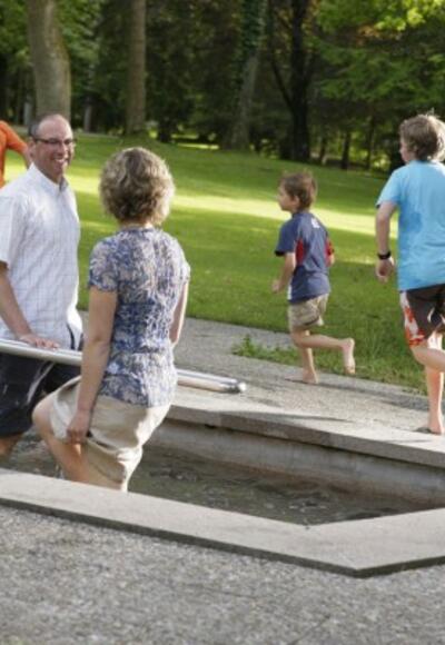 Kneippanlage beim Gesunden Dreiklang im Kurpark