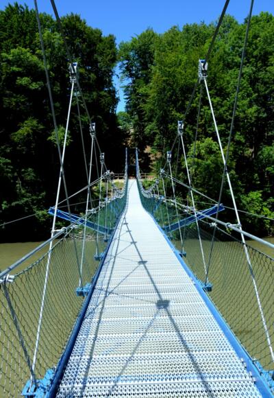Hängebrücke Altusried - Pfosen