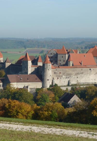 Blick auf Schloss Harburg