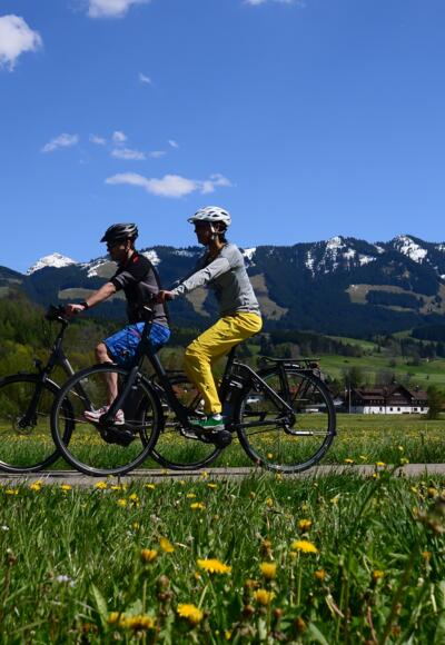 Radfahrer auf der Dörferrunde
