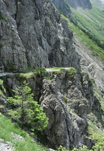Aufstieg zum Schrofenpass