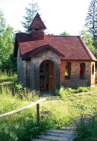 Die Waldkapelle: das Ziel unserer Wanderung.