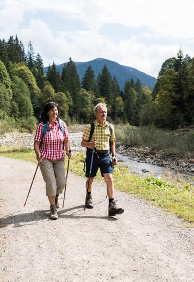 Wanderer auf dem Bolgenachweg