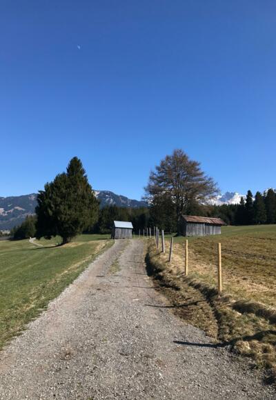 Gut präparierte Wege führen nach Oberdorf
