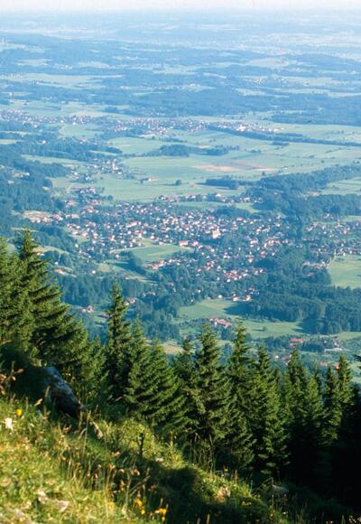 Blick vom Farrenpoint auf das Inntal