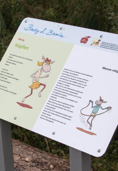 Stationstafel Body2Brain Gesundheitsweg