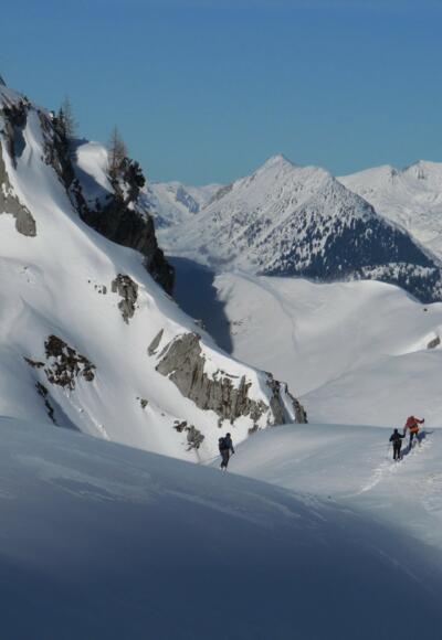 Traumwetter, Hintergrund die Osterhorngruppe mit dem Gamsfeld