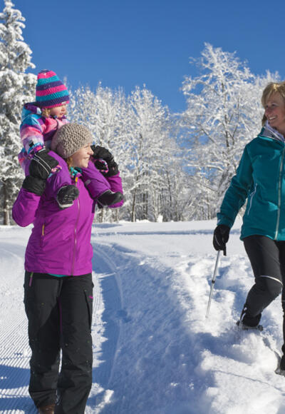 Winterwanderung mit der Familie