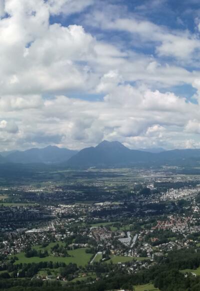 Aussicht auf die Mozartstadt Salzburg