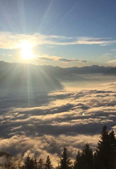Ausblick von der Gaisbergspitze