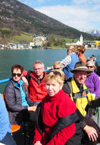 Per Schiff  über den Wolfgangsee