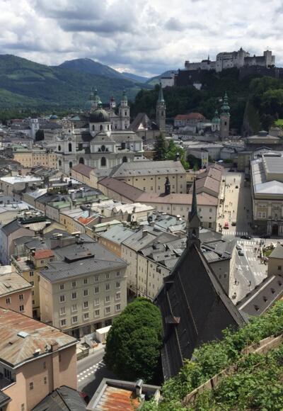 Salzburger Altstadt vom Mönchsberg