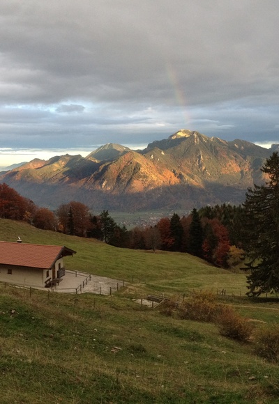 Blick vom Staffen zum Hochgern
