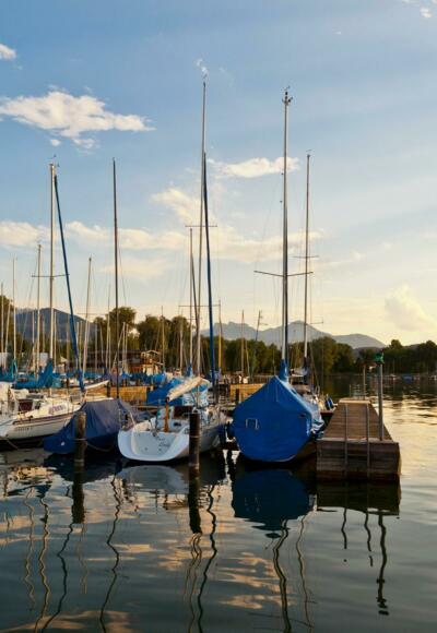 Blick auf den Chiemsee