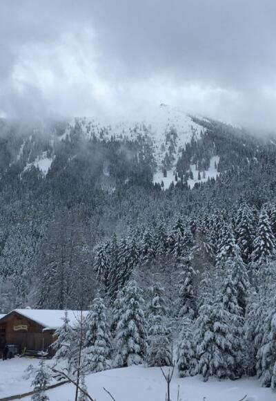 Verschneite Käseralm