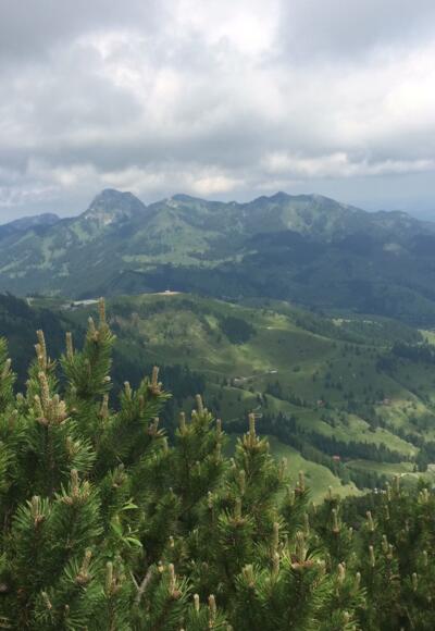 Blick vom Traithen gen Wendelstein