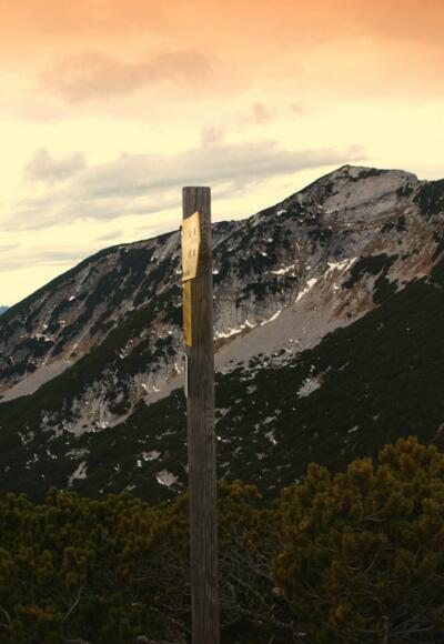 Gamskogel 1710m mit Blick zum Hochsengs