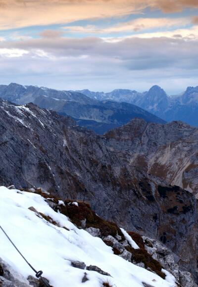 Spitzmauer und Priel vor Sonnenuntergang