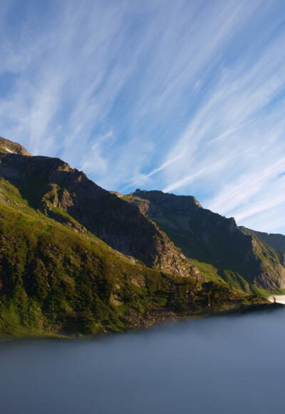Über der Nebelgrenze um 2000 m