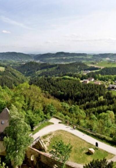 Panoramablick von der Burg Kreuzen