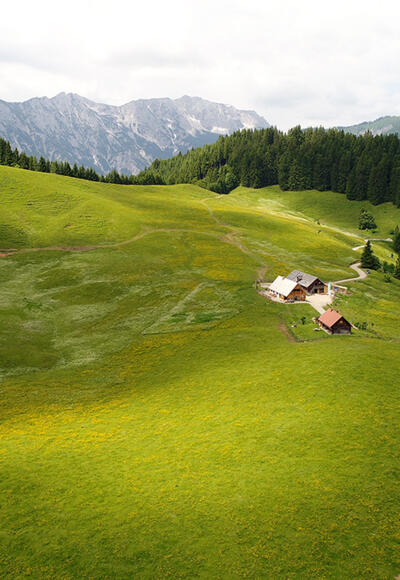 Ebenforstalm mit Sengsengebirge © Nationalpark Kalkalpen_Gerald Egelseer