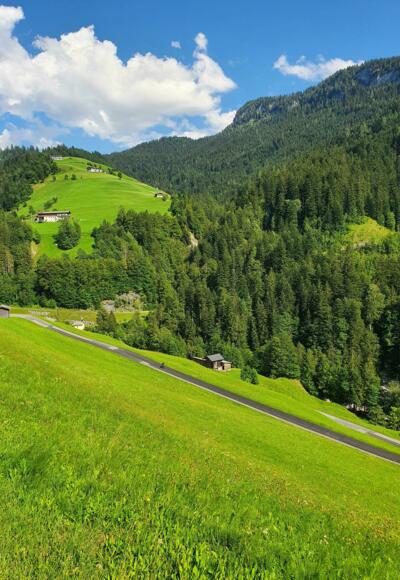 Abfahrt vom St. Martiner Hirschbichl