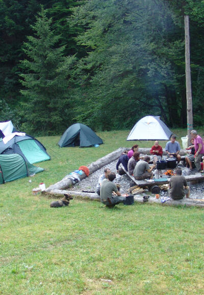 Übernachten in der Waldwildnis am Biwakplatz Steyrsteg, Nationalpark Kalkalpen