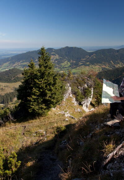 Auf dem Weg zum Pürschling - Hüttenwanderung - Hüttenwoche Ammergauer Alpen