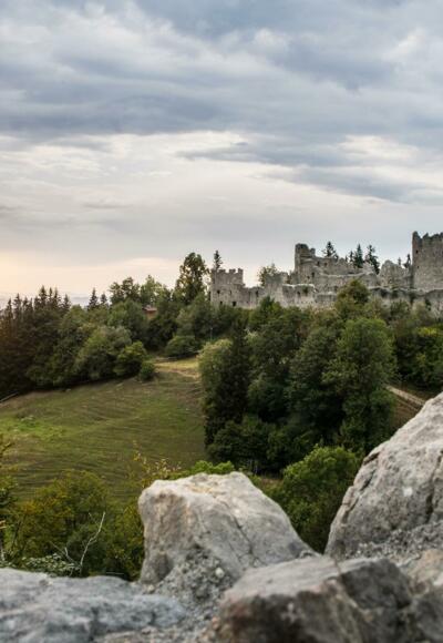 Sonnenuntergang Ruinen Frey- und Eisenberg, Zell