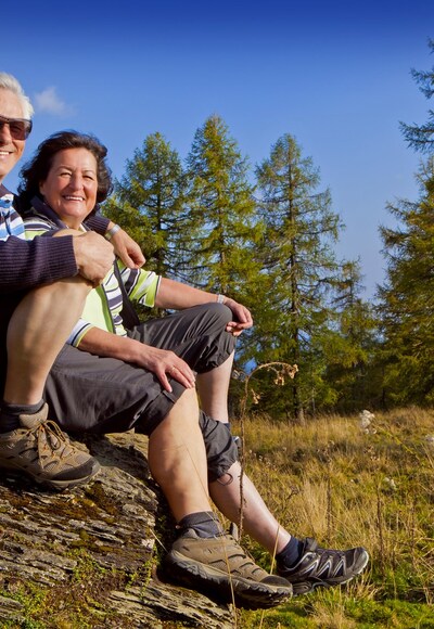 Wanderer bei einer Rast