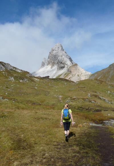 Das Filmoor ist erreicht und die Standschützenhütte bereits in Sichtweite. Dahinter die gewaltige Königswand.