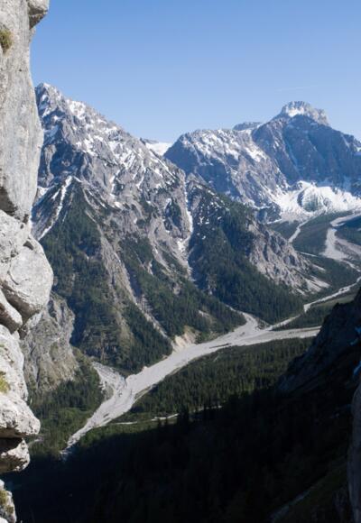 Blick von der Hochalmscharte ins Wimbachtal