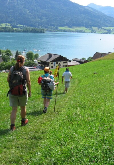 Abstieg zum Wolfgangsee