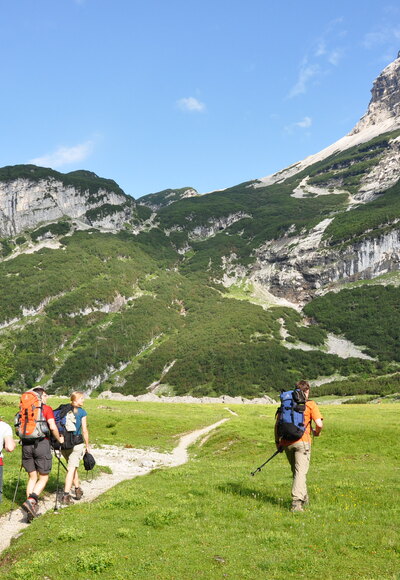 Auf dem Weg von der Reintalanger- zu Knorrhütte: Der Oberanger