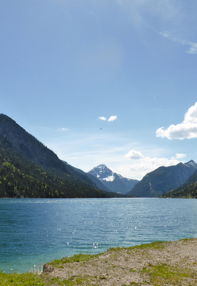 Mountainbiketour - Planseerunde, am Plansee - Blick auf Thaneller