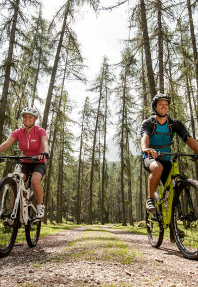 Mountainbiketour in der Zugspitz Arena Bayern-Tirol (Lärchenwald Ehrwald)