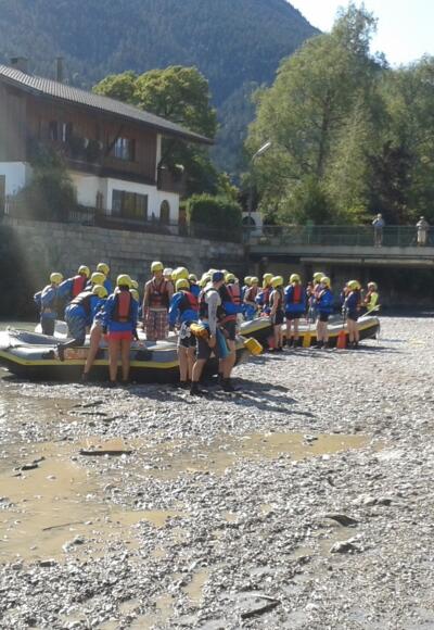 Rafting auf der Loisach