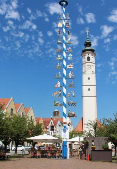 Historische Altstadt Dorfen, Blick auf Marienplatz