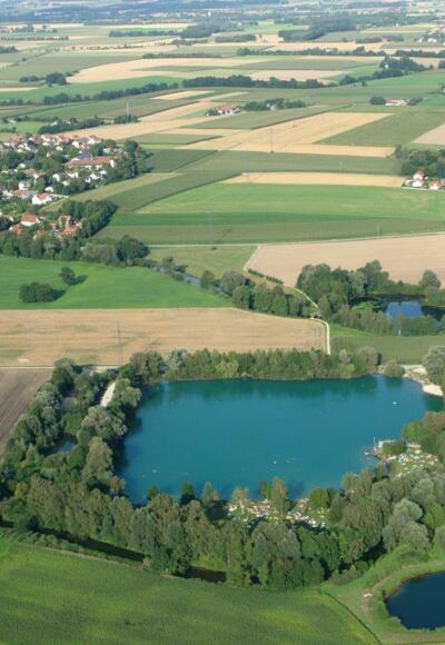 Wörther Weiher von oben