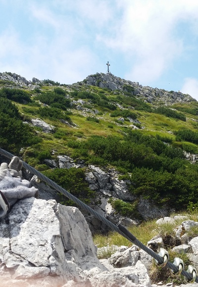 Ausstieg vom Klettersteig