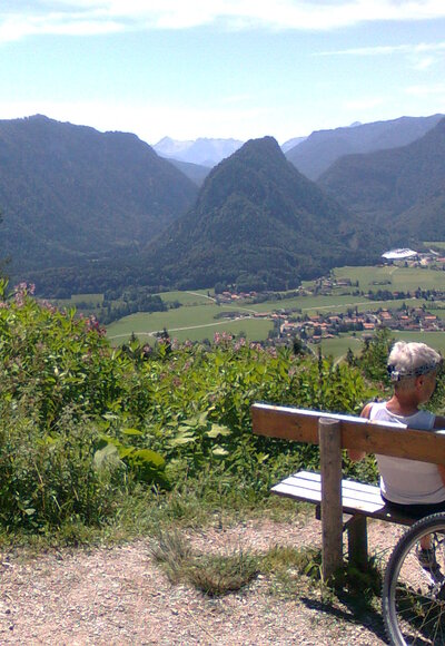 Sicht auf Inzell, kurz vor der Bäckeralm
