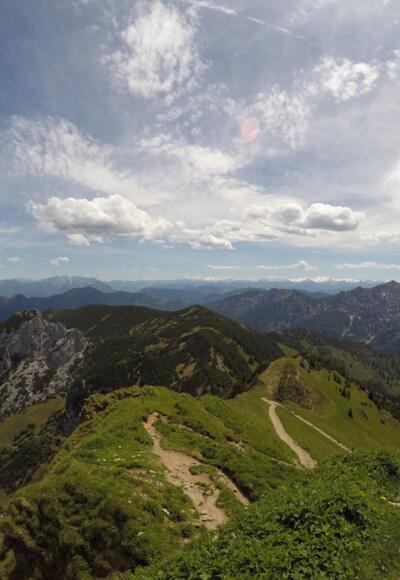 Aussicht von der Rotwand in südöstliche Richtung